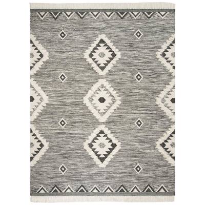 Kenya Black/Ivory 8 ft. x 10 ft. Area Rug