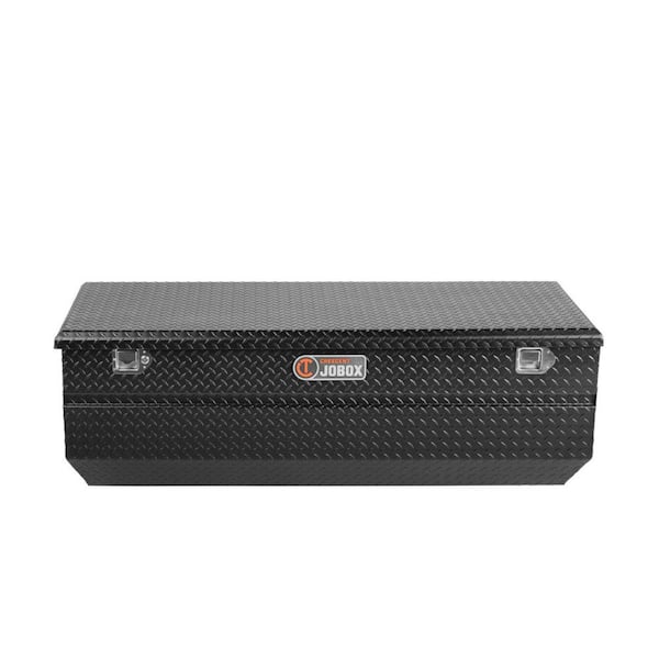 Crescent Jobox 61 in. Black Diamond Plate Aluminum Extra Wide Fullsize Top Mount Truck Tool Box Chest
