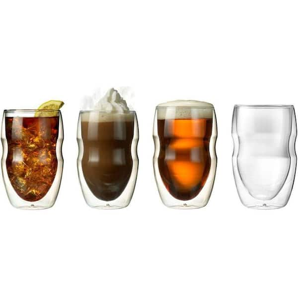 Double-Wall Beer Glasses, Set of 4