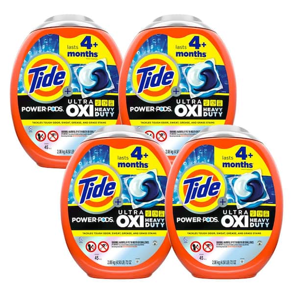 Ultra Oxi Plus Heavy Duty HE Power Pods Original Scent Laundry Detergent Pods, 45-Count, 4-Pack