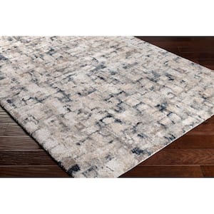 Portofino Taupe Abstract 8 ft. x 10 ft. Indoor Area Rug