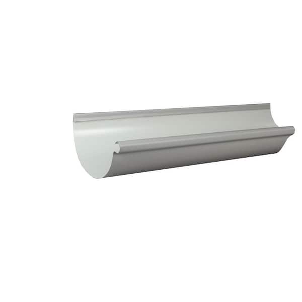 Spectra Pro Select 6 in. x 10 ft. Half Round Colonial Gray Aluminum Gutter