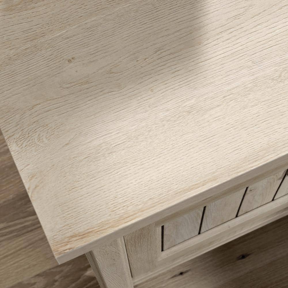 Chalked Chestnut Engineered Wood Nightstand with Cubbyhole Storage