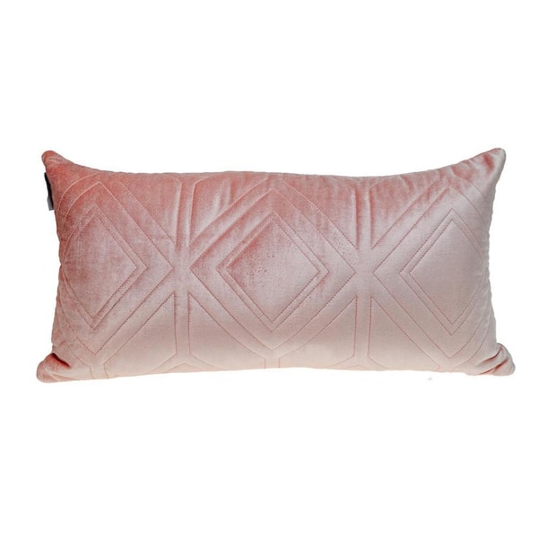 PARKLAND COLLECTION Reta Transitional Quilted Pink Throw Pillow