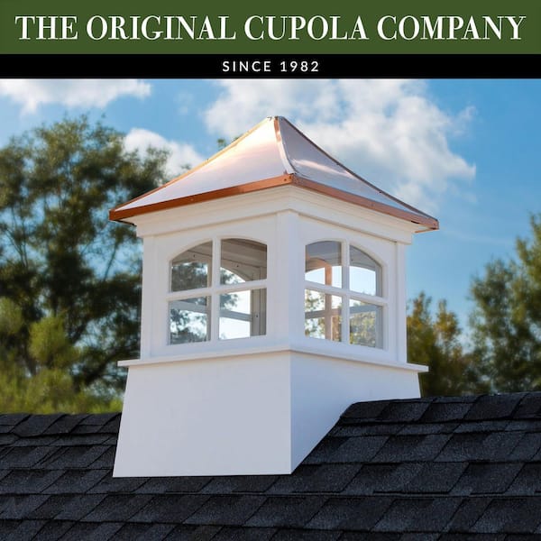 Windsor Vinyl Cupola with Copper Roof 36 in. x 52 in. by Good Directions