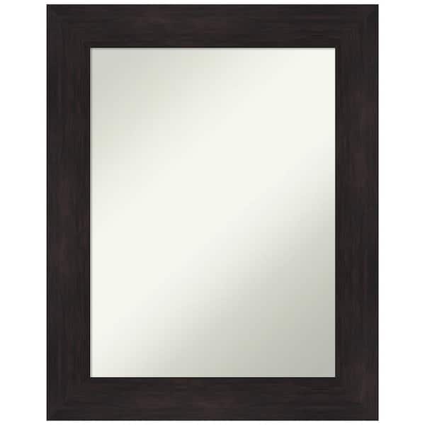 Amanti Art Furniture Espresso 23.5 in. H x 29.5 in. W Framed Non-Beveled Wall Mirror in Brown