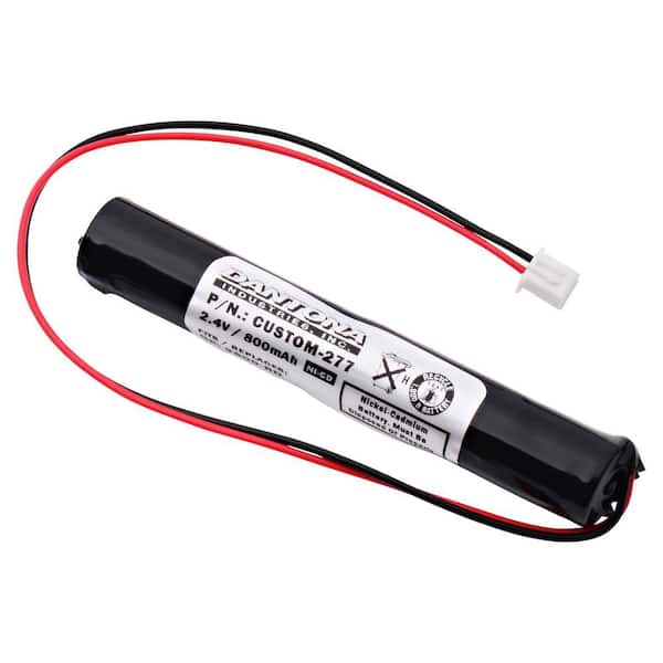 Dantona 2.4-Volt 800 mAh Ni-Cd battery for GP - 2800-RD Emergency Lighting
