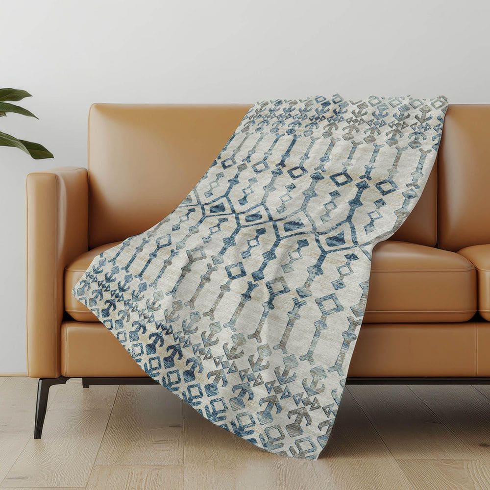 Premium Machine Washable ASB79 Ivory 50 in. x 70 in. Sherpa Throw Blanket price history on PriceWatchPro
