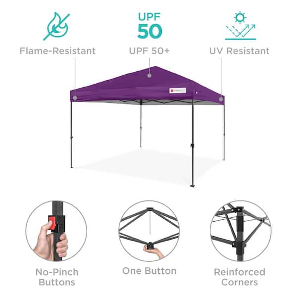 Best Choice Products 10 ft. x 10 ft. Amethyst Purple Easy