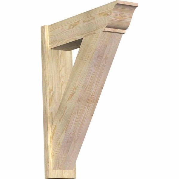 Ekena Millwork 8 in. x 38 in. x 30 in. Traditional Rough Sawn Douglas Fir Outlooker