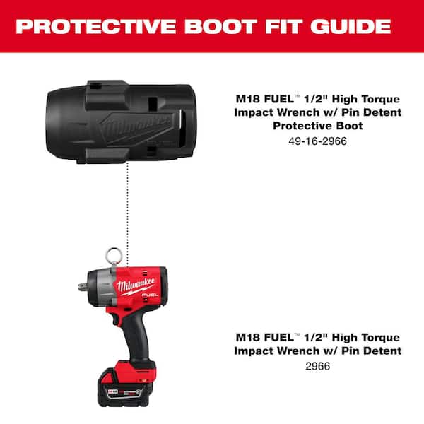 M18 FUEL 1/2 in. High Torque Impact Wrench w/Pin Detent Protective Boot (Boot-Only)
