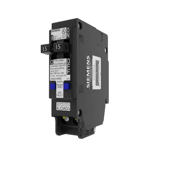 15 Amp 120-Volt 1-Pole Tandem CAFCI Type QTAN Circuit Breaker