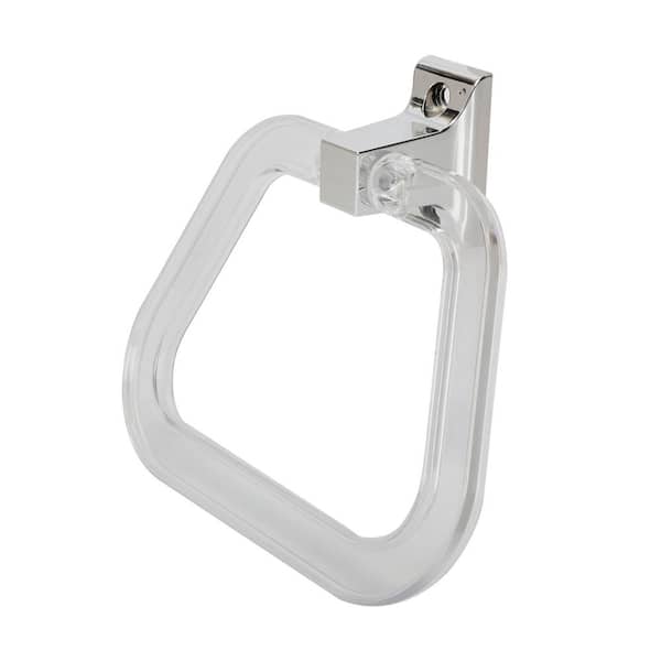 1-Pack Wall Mounted Towel Ring in Chrome