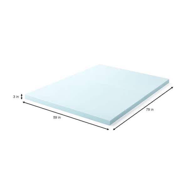 3 Inch Gel Memory Foam Mattress Topper - Crown Comfort - On Sale - Bed Bath  & Beyond - 20943341