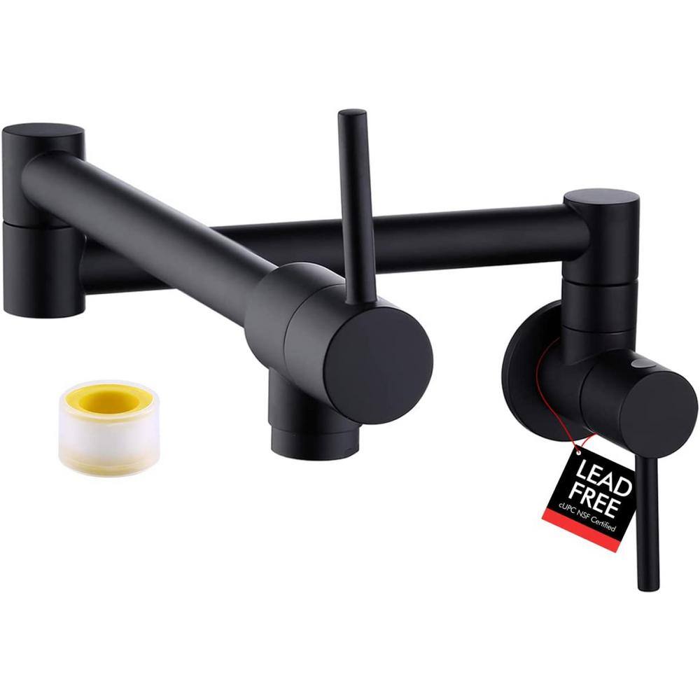 Roxy Double handle Standard Kitchen Faucet 19.7- in. W Matte Black 16GS-360