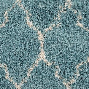 Casanova - Aqua - Blue 13 ft. 60 oz. Polypropylene Twist Installed Carpet
