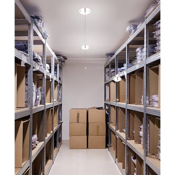 45-Watt Equivalent 5 in. E26 Closet Light Utility Light with Pull Chain LED Light Bulb 650 Lumens 4000K (6-Pack)