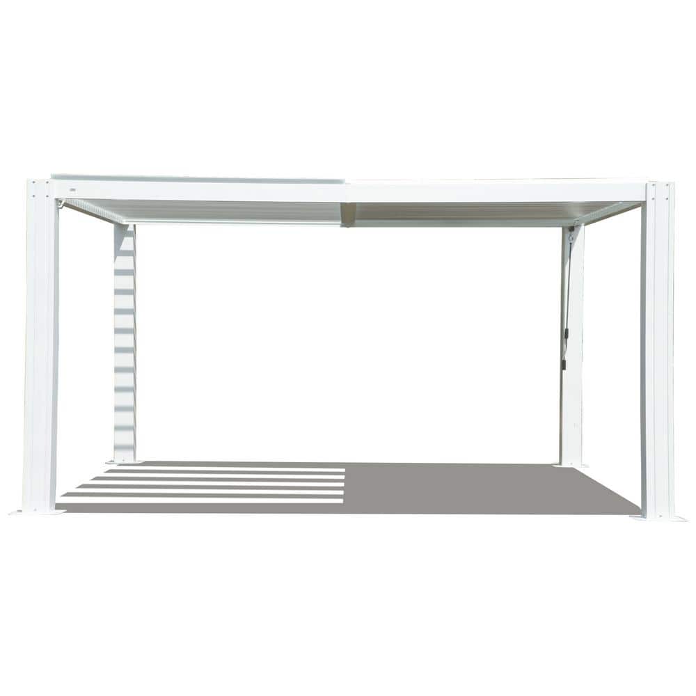 16 ft. W x 12 ft. D Aluminum Pergola with Two Adjustable Roof price history on PriceWatchPro