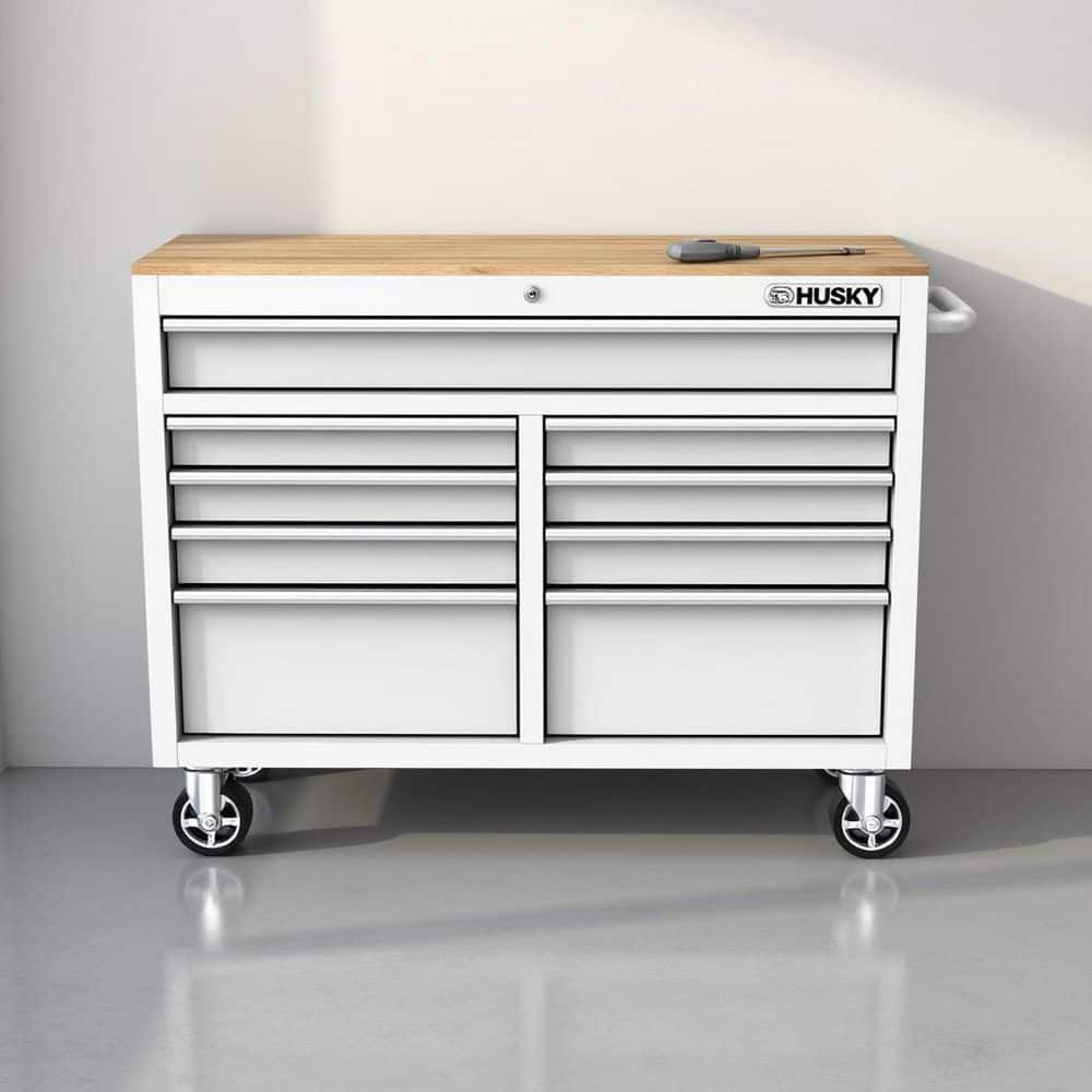 Husky - Brandclub - Tool Storage 46 in. W x 18 in. D 9-Drawer