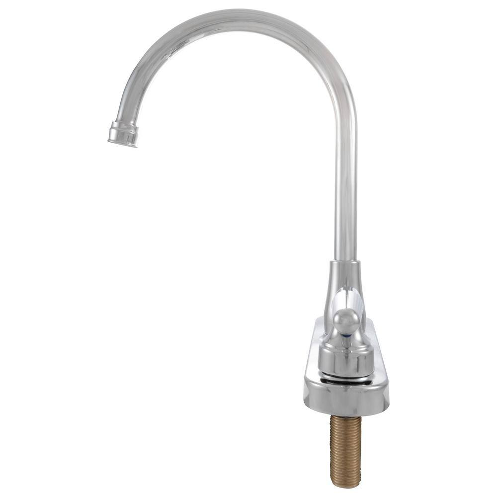 Polished Chrome 2-Handle High-Arc Kitchen Faucet with Pull-Out Spray