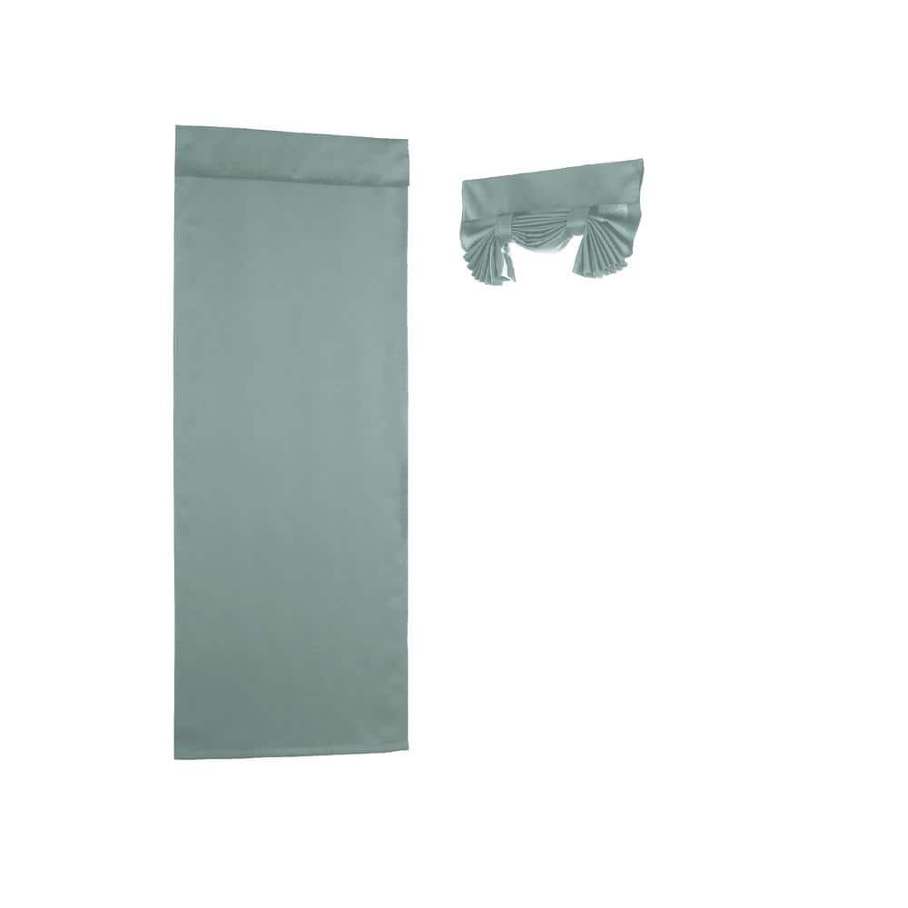 River Blue Extended Room Darkening Polyester Door Panel