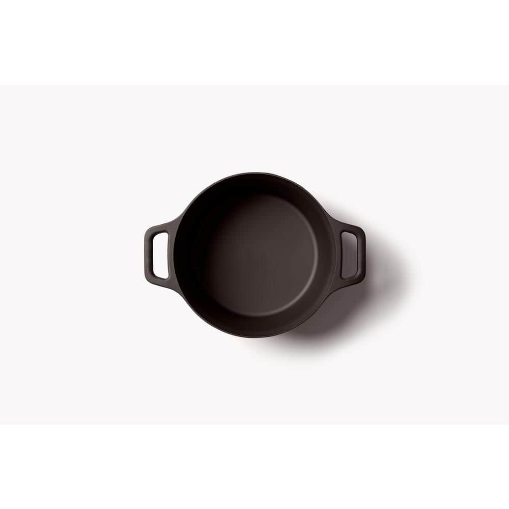 No.8 Black Cast Iron Non-stick Dutch Oven, 4.5 qt