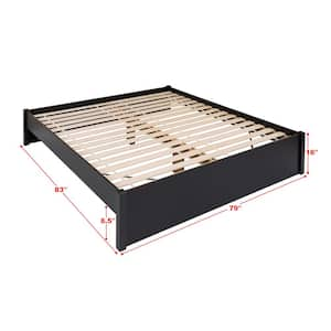 Select Black King 4-Post Platform Bed