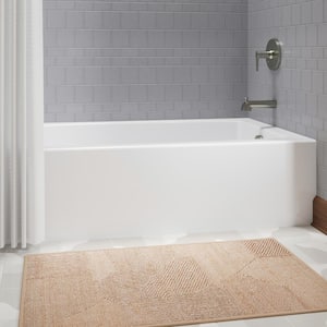 Elmbrook 60 in. x 32 in. Soaking Bathtub with Right-Hand Drain in White