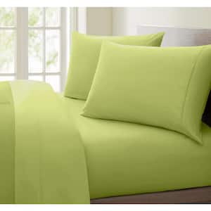 Luxurious Collection Sage 1000-Thread Count 100% Cotton Queen Sheet Set