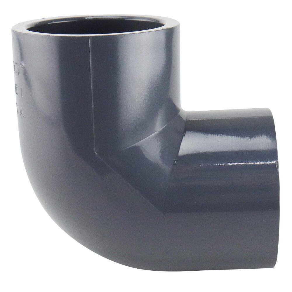LASCO Fittings 11/2 in. PVC SCH 80 Elbow 90Degree Slip 806015BC The
