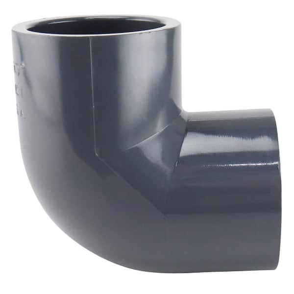 Lasco Fittings 1 12 In Pvc Sch 80 Elbow 90 Degree Slip 806015bc The Home Depot