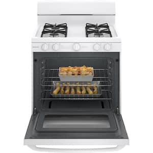 30 in. 4.8 cu. ft. Gas Range Oven in White