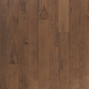 Village Square Fountain Oak 0.37 in. T x 6.5 in. W Wirebrushed Engineered Hardwood Flooring (27 sq. ft./case)