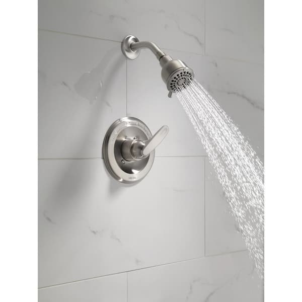 Foundations 1-Handle Shower Only Faucet Trim Kit in Stainless (Valve Not Included)