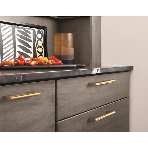 Versa 5-1/16 in. (128mm) Modern Champagne Bronze Bar Cabinet Pull