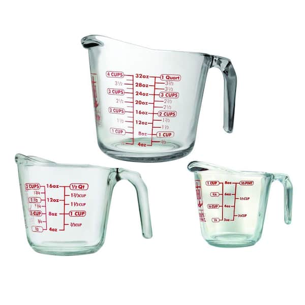 Anchor Hocking 3-Piece Open Handle Measuring Cup