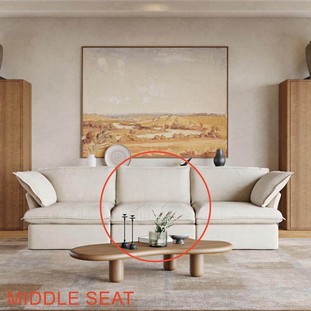 1-Piece Armless Modular Velvet Sofa - rated 3 stars from 1 reviews