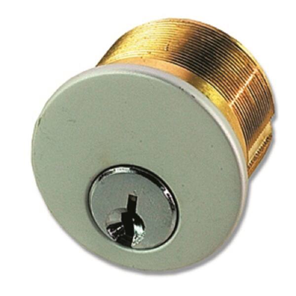 Taco 1 in. Satin Chrome Mortise Cylinder Keyed Alike in Paris