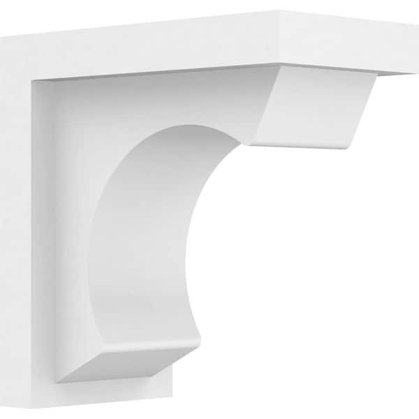 Ekena Millwork 6-1/2 in. 12 in. 12 in. Standard Emerson Unfinished Architectural Grade PVC Bracket