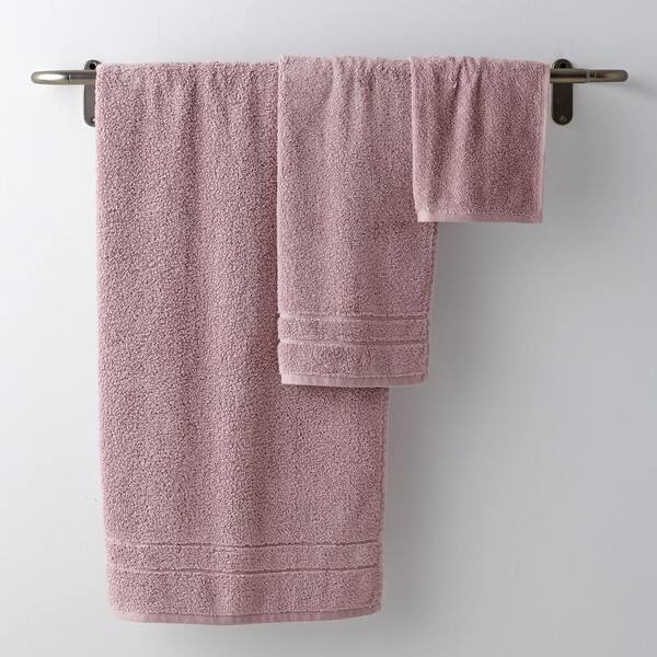 Cstudio Home by The Company Store 3-Piece Rose Quartz Solid Cotton Bath Towel Set