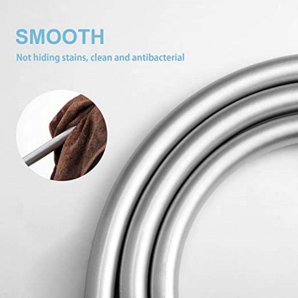 Ultra-Flex 60-Inch Silver PVC Shower Hose with Brass Insert