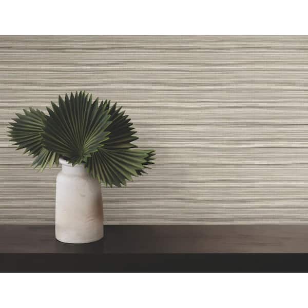 Lorn Stone Faux Grasscloth Wallpaper