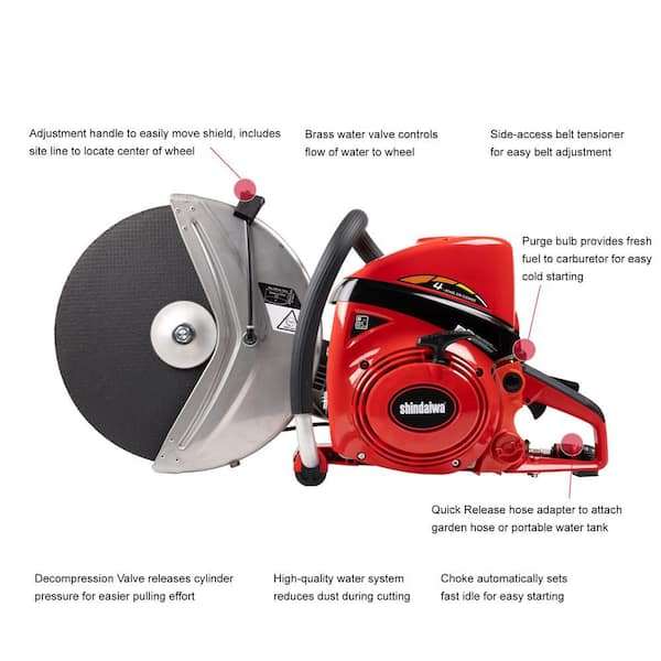 Shindaiwa 14 in. 73.5cc 2-Stroke Gas Concrete Masonry Pro