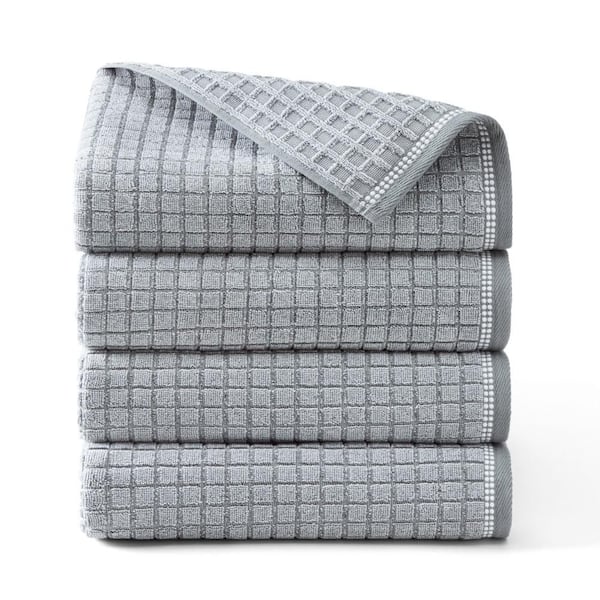 TOWN & COUNTRY LIVING Windowpane Textured 30 in. x 58 in