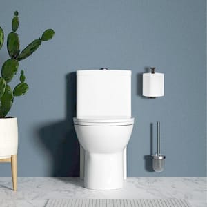 Urban Elegance Collection Wall-Mount Adhesive Toilet Paper Holder Matte Black