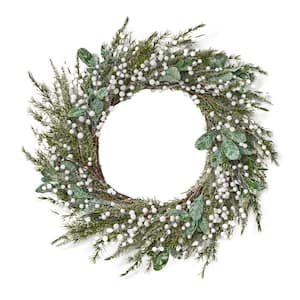 Marley 28 in. Artificial Christmas Wreath with Berries