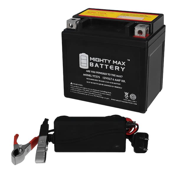 MIGHTY MAX BATTERY YTZ7S Replacement Battery for UltraMax ETZ7S + 12V 1Amp Charger
