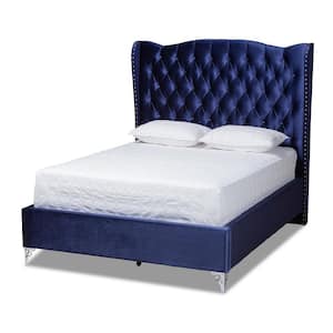 Hanne Navy Blue Queen Bed
