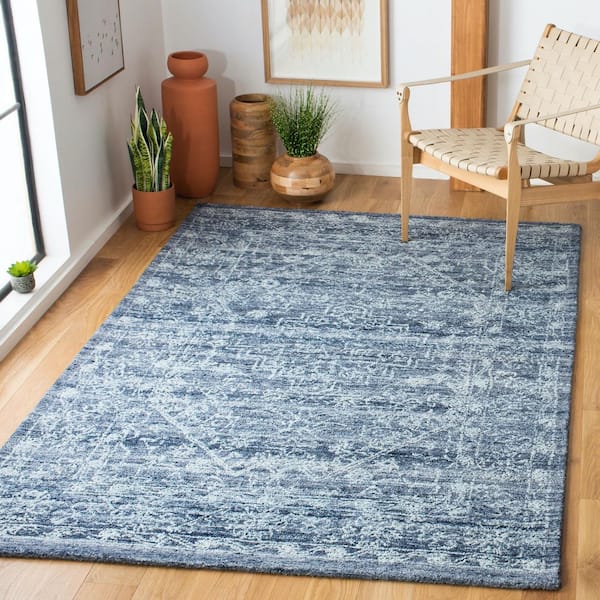 Marquee Navy Doormat 3 ft. x 5 ft. Persian Oriental Area Rug