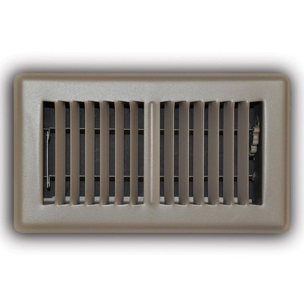 4 in. x 8 in. 2-Way Steel Floor Register in Brown price history on PriceWatchPro